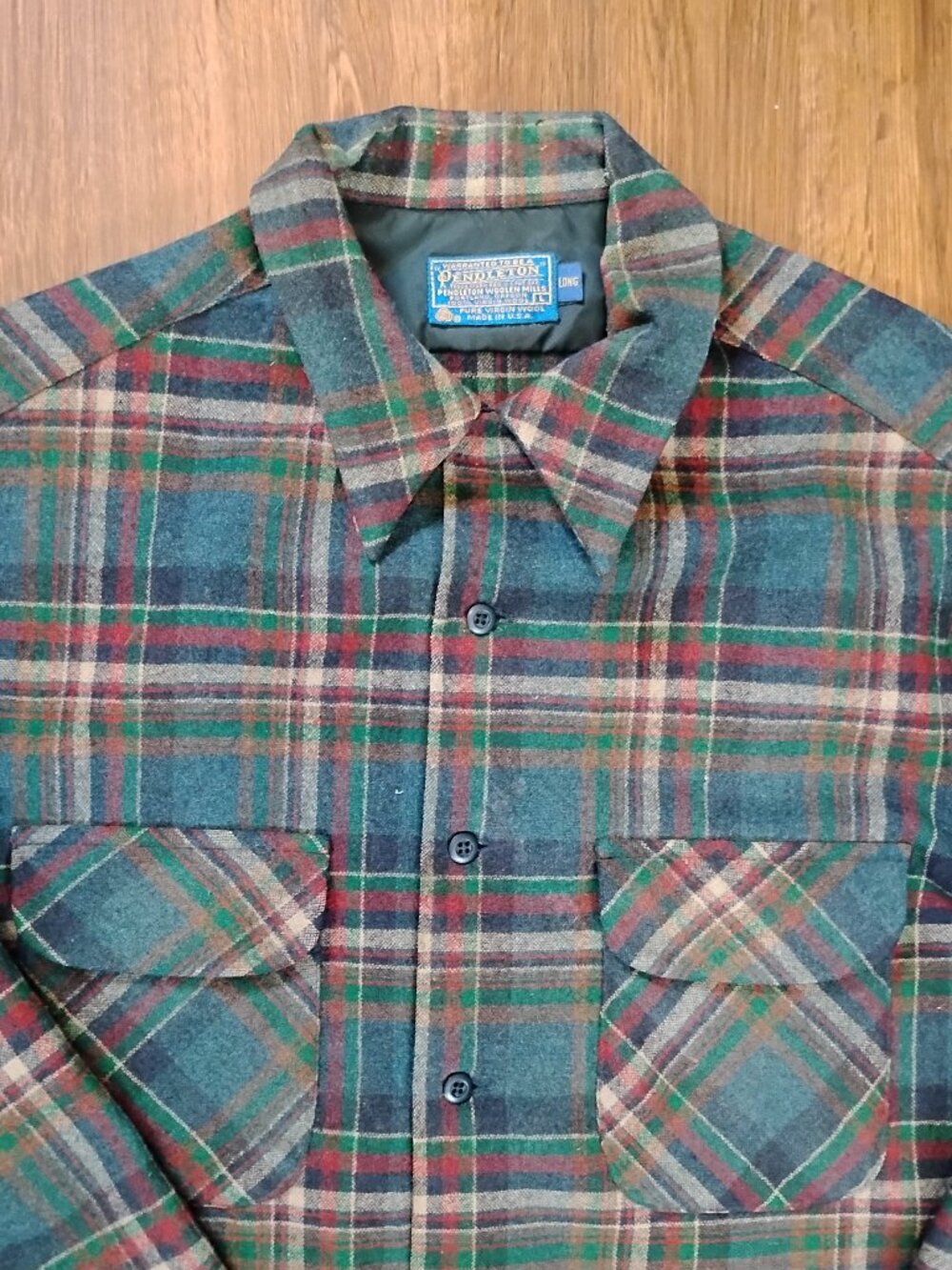 Vintage Pendleton Wool Flannel Button Shirt